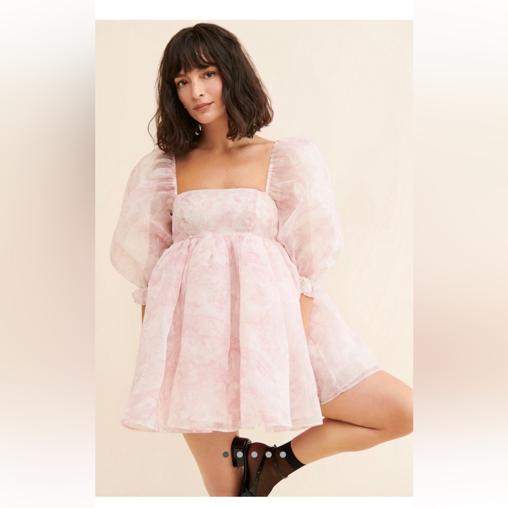 Selkie Puff Organza Mini Dress